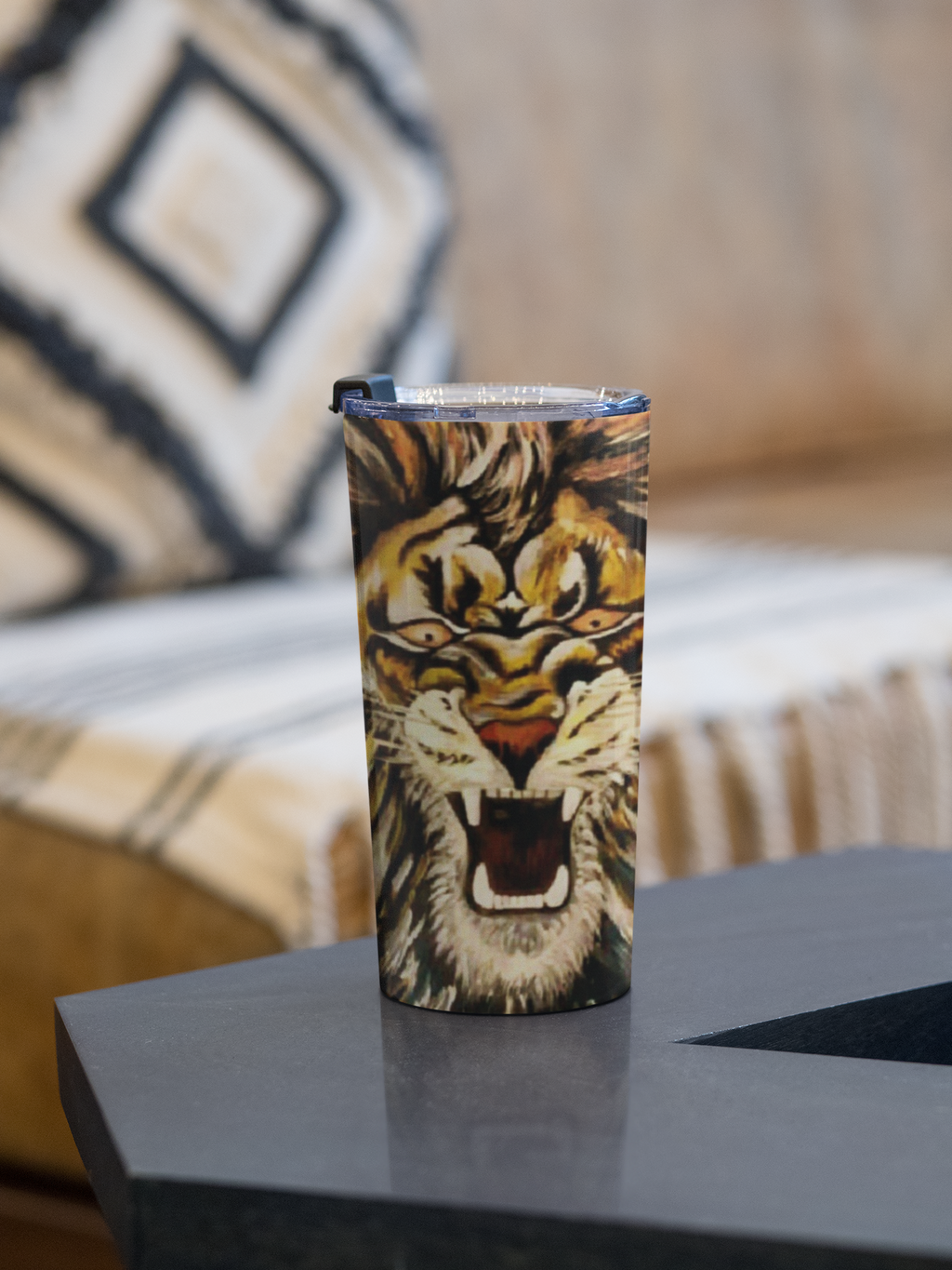 Custom Tumbler — Fear | Lion | Vibe | Sport