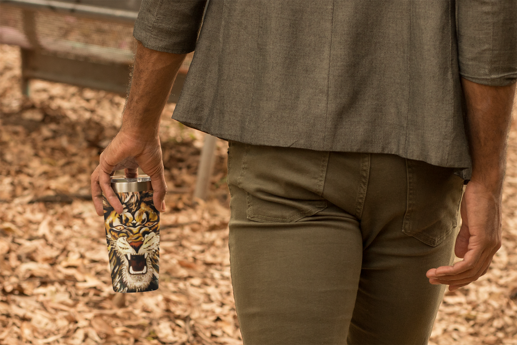Custom Tumbler — Fear | Lion | Vibe | Sport