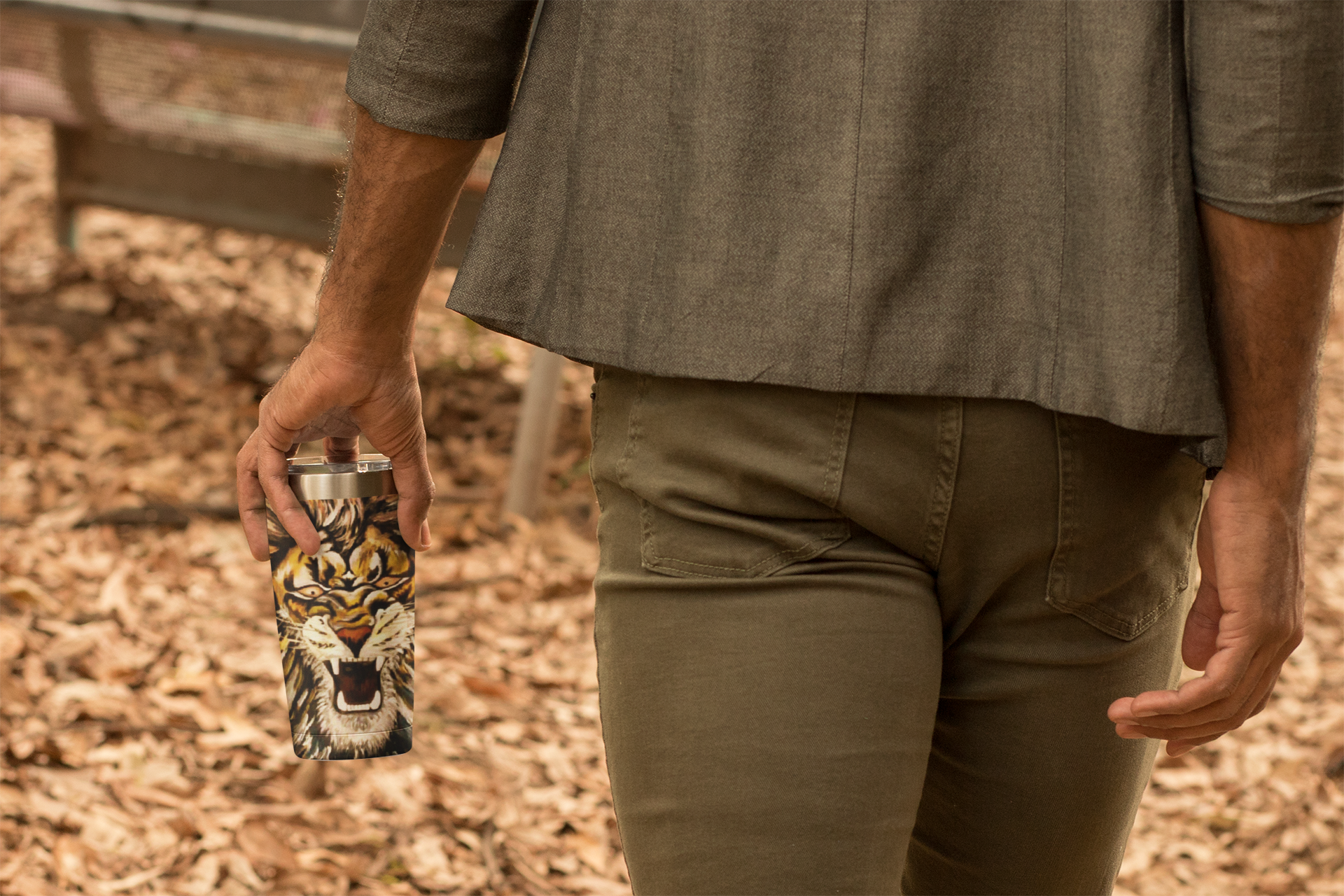 Custom Tumbler — Fear | Lion | Vibe | Sport